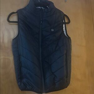 Kids Heated Black Puffer Vest